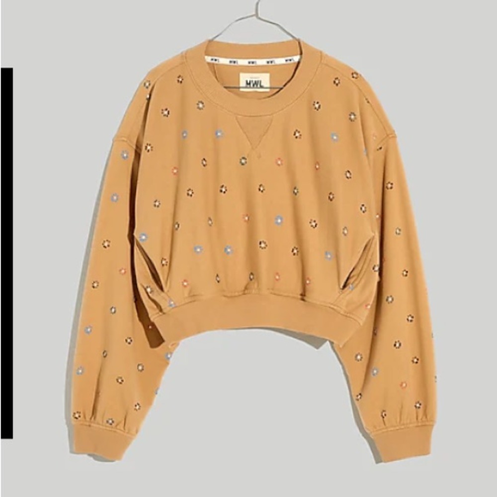 Madewell Terry sweatshirt in dot daisy size M